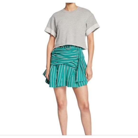 Derek Lam 10 Crosby Dress set Womens 14 sundress w/sweatshirt overlay Casual New - Picture 1 of 12